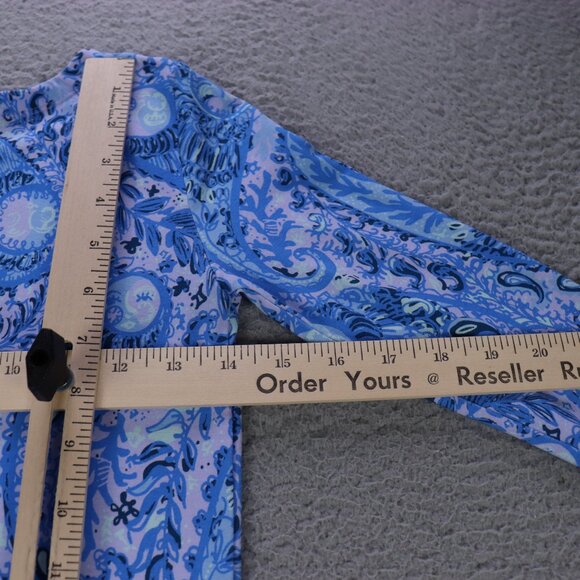 Lilly Pulitzer Sophie Shift Dress Womens XXS Blue Purple Iris UPF 50+ Beach - Picture 6 of 9